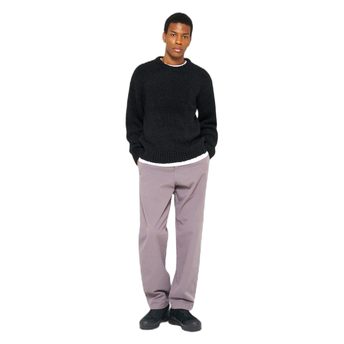 Maglione Edwin Dun Textured Sweater - Black