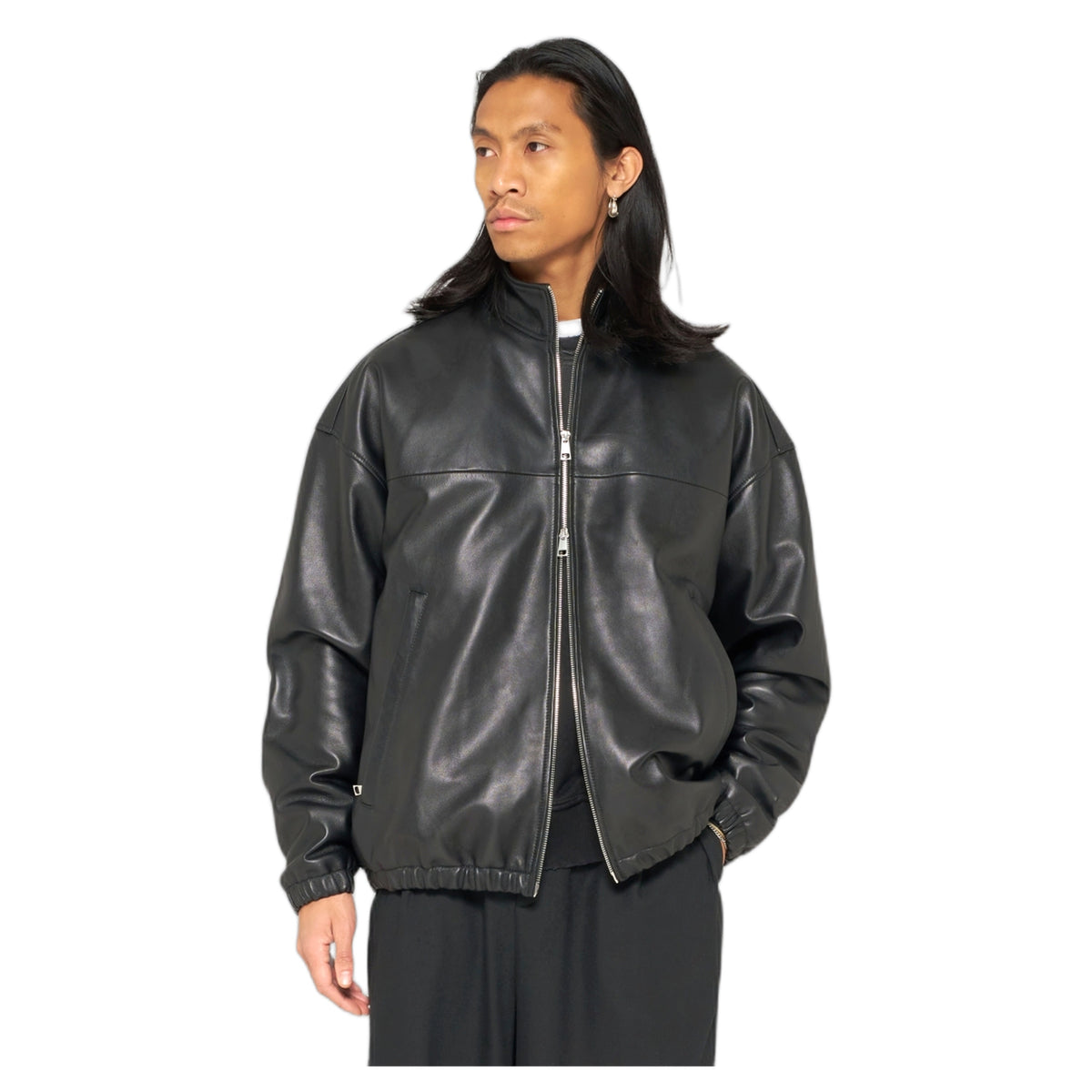 Giacca Edwin In Pelle Fury Jacket - Black