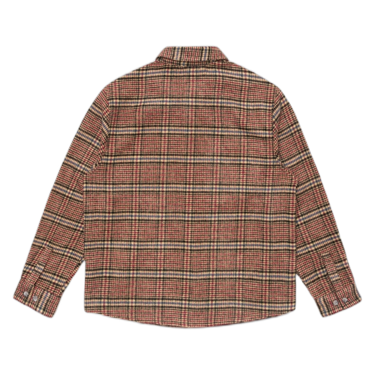 Camicia Edwin Julius Shirt Ls - Burgundy / Blue
