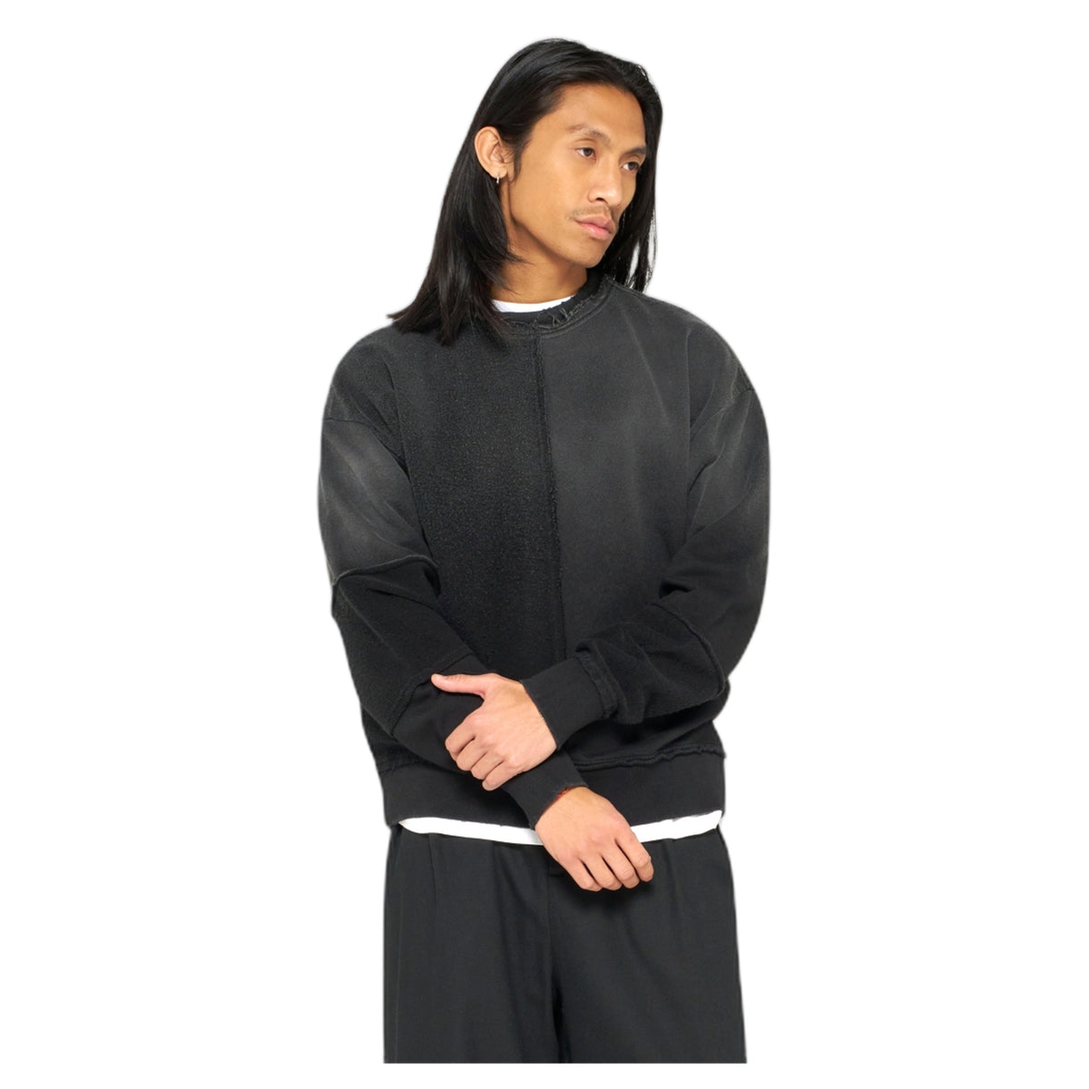 Felpa Edwin Bluff Sweat - Black