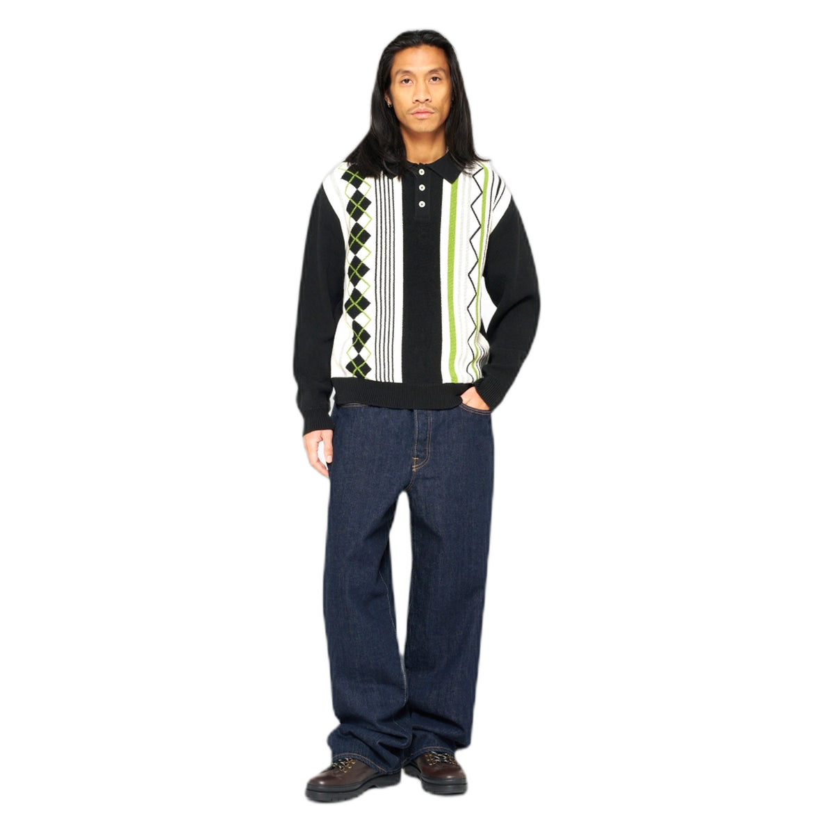 Maglione Edwin Tulla Polo - Black
