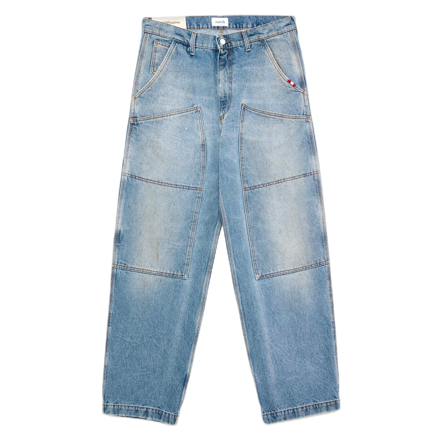 Jeans Amish Super Knee Denim Carpenter - Denim - Pantaloni di Amish | Francis Concept