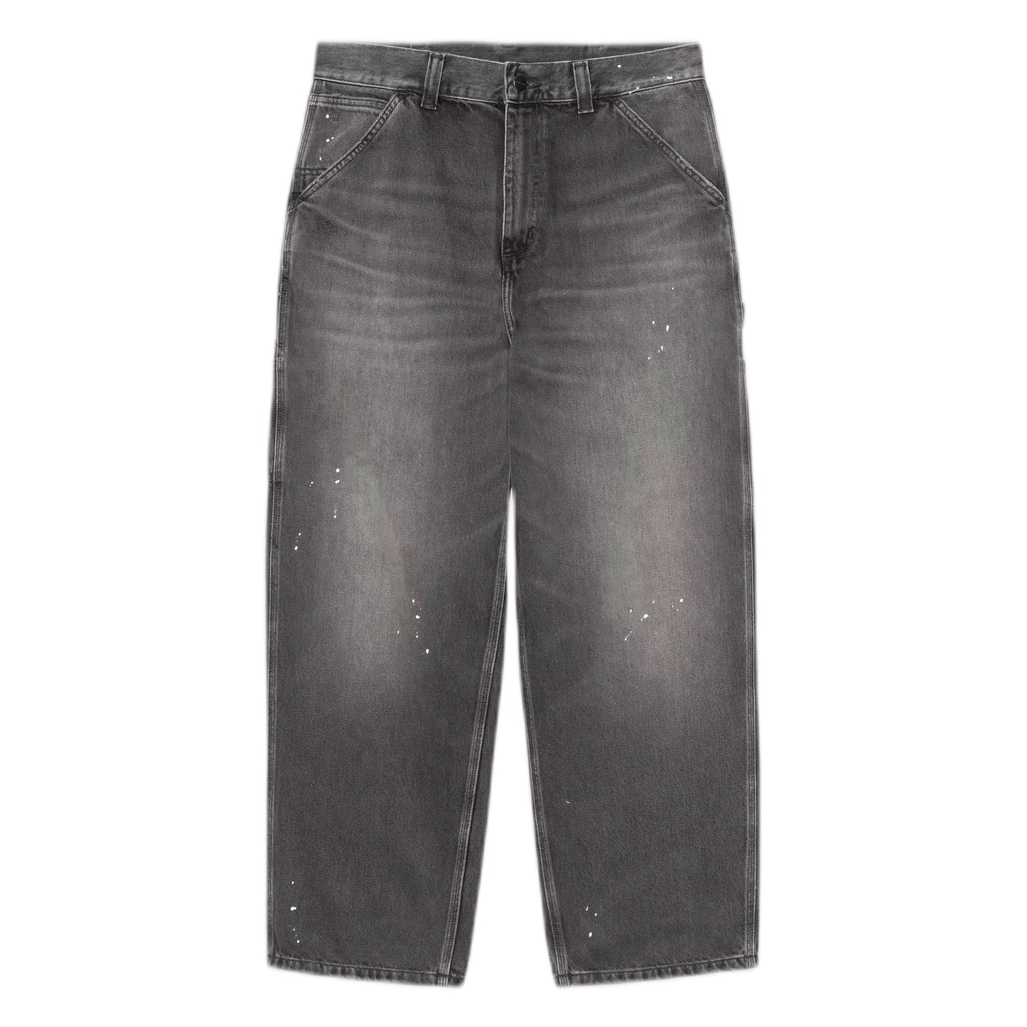 Jeans Carhartt Wip OG Single Knee Pant - Black destroy wash, splatter