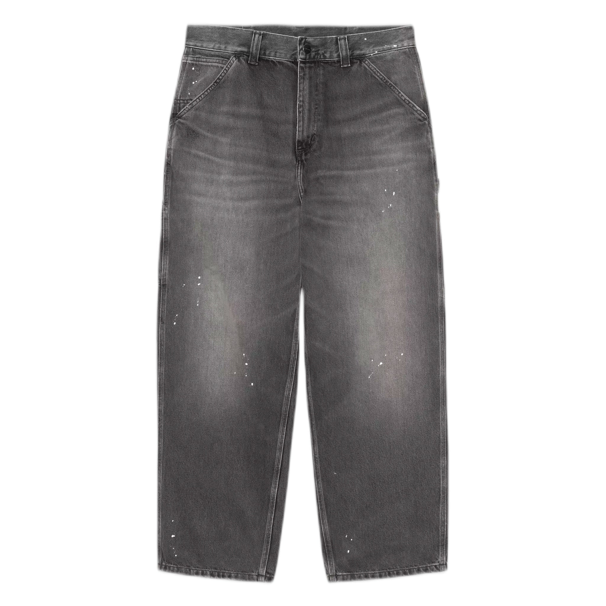 Jeans Carhartt Wip OG Single Knee Pant - Black destroy wash, splatter