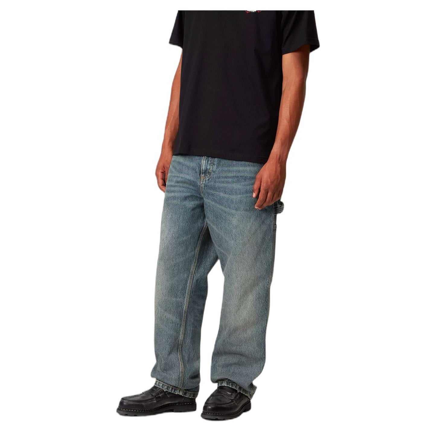 Jeans Carhartt Wip Single Knee Pant - Blue Worn Used Wash - Jeans di Carhartt Wip | Francis Concept