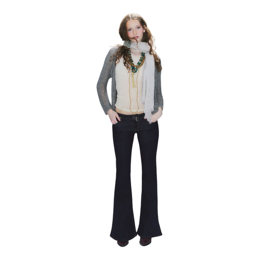 Jeans Cheap Monday Flare Low - Extra Blue Rinsed - Pantaloni di Cheap Monday | Francis Concept