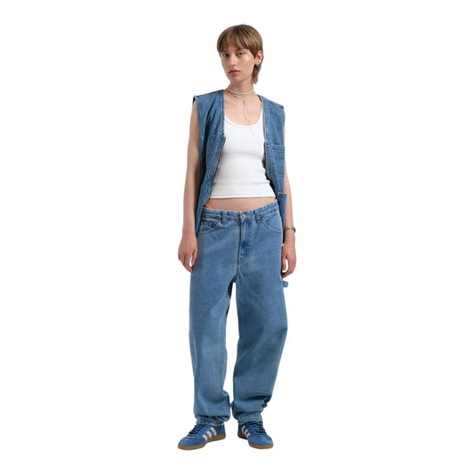 Jeans Donna Dr Denim Faye Worker - Stream Sky Retro Contrast - Jeans di Dr.Denim | Francis Concept