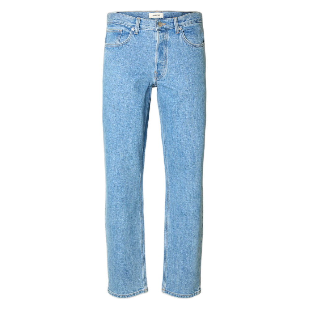 Jeans Selected Homme Regular Tapered - Light Blue Denim - Pantaloni di Selected Homme | Francis Concept