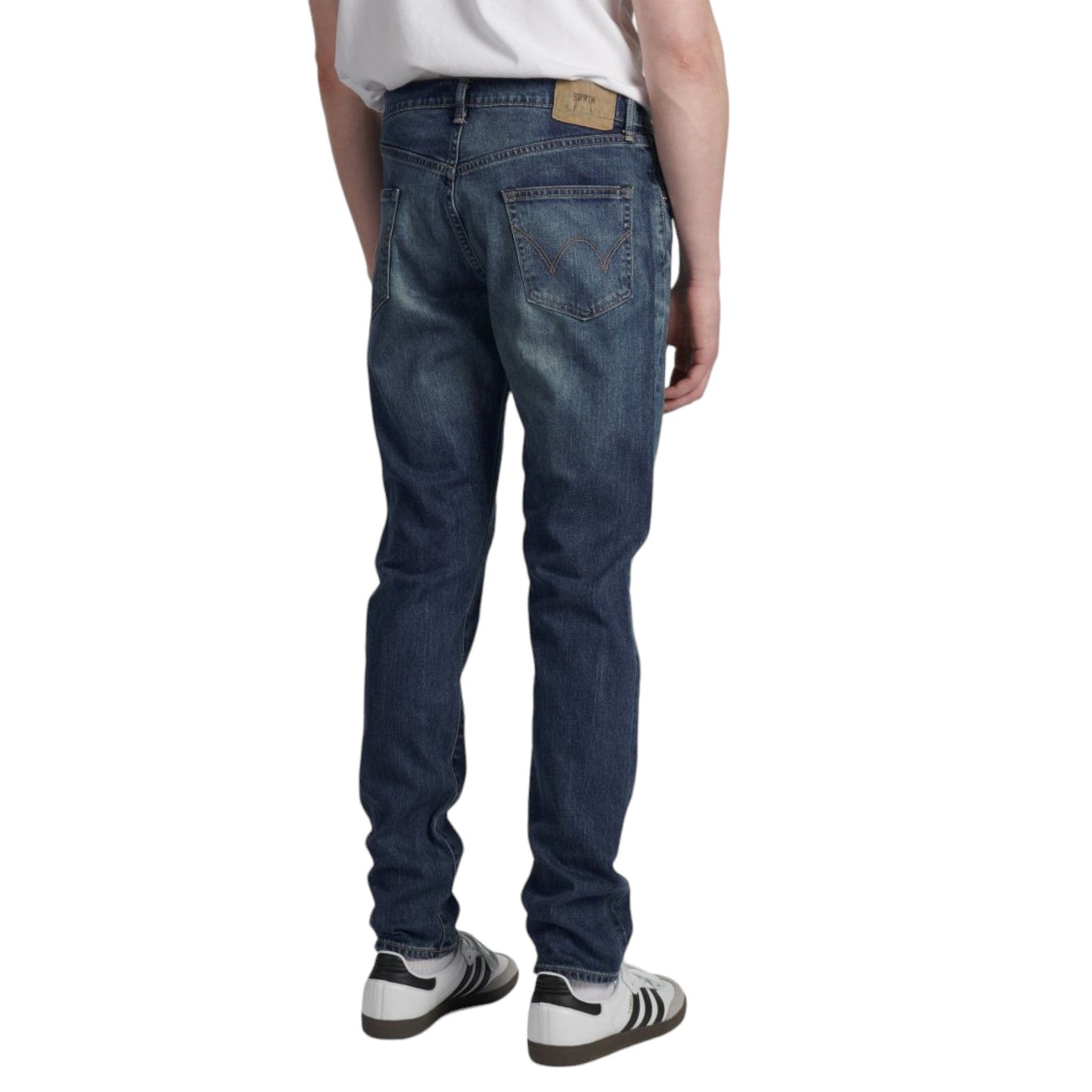 Jeans Uomo Edwin Slim Tapared - Blu Light Used - Pantaloni di Edwin | Francis Concept