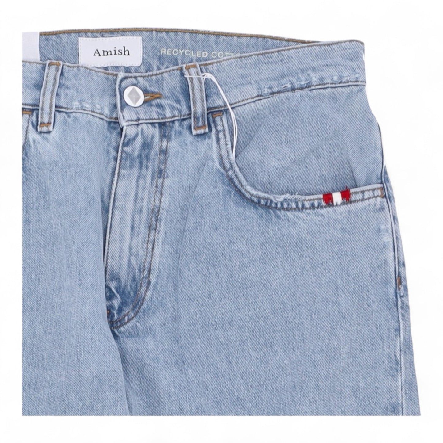 Jeans Uomo Amish Supllies James - Denim Bleached Francis Concept