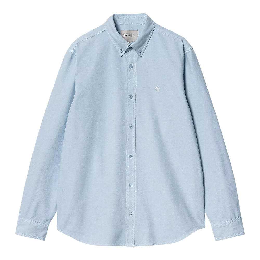 Carhartt Wip L/S Bolton Shirt - Air Sky Garment Dyed