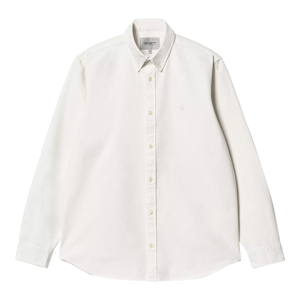 Carhartt Wip L/S Bolton Shirt - White Francis Concept