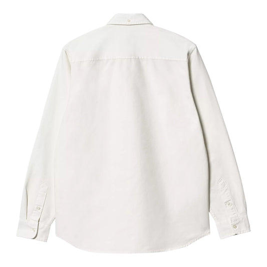 Carhartt Wip L/S Bolton Shirt - White Francis Concept