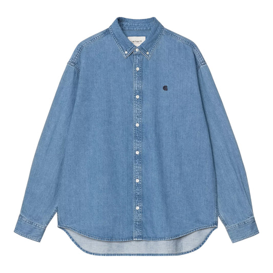 Carhartt Wip L/S Lucas Shirt - Blue Stone Washed Francis Concept