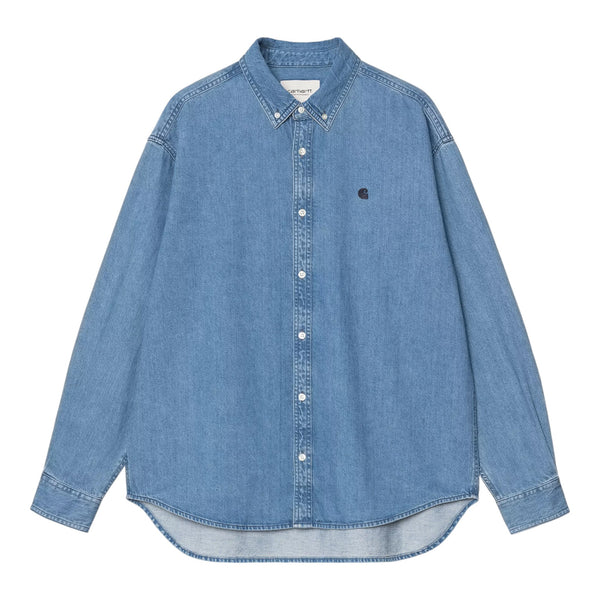 Carhartt Wip L/S Lucas Shirt - Blue Stone Washed Francis Concept