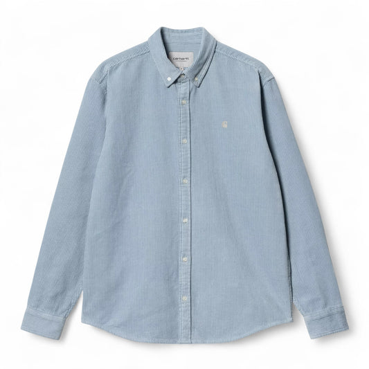 Carhartt Wip L/S Madison Cord Shirt - Dusty Ice