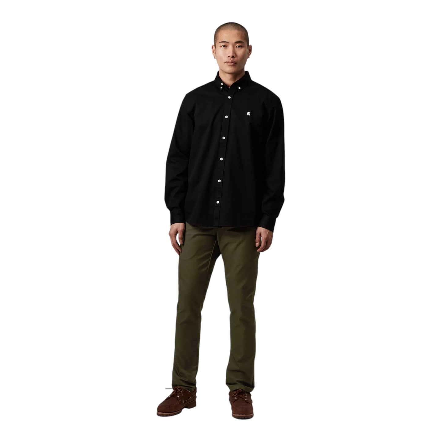 Carhartt Wip L/S Madison Shirt - Black / White