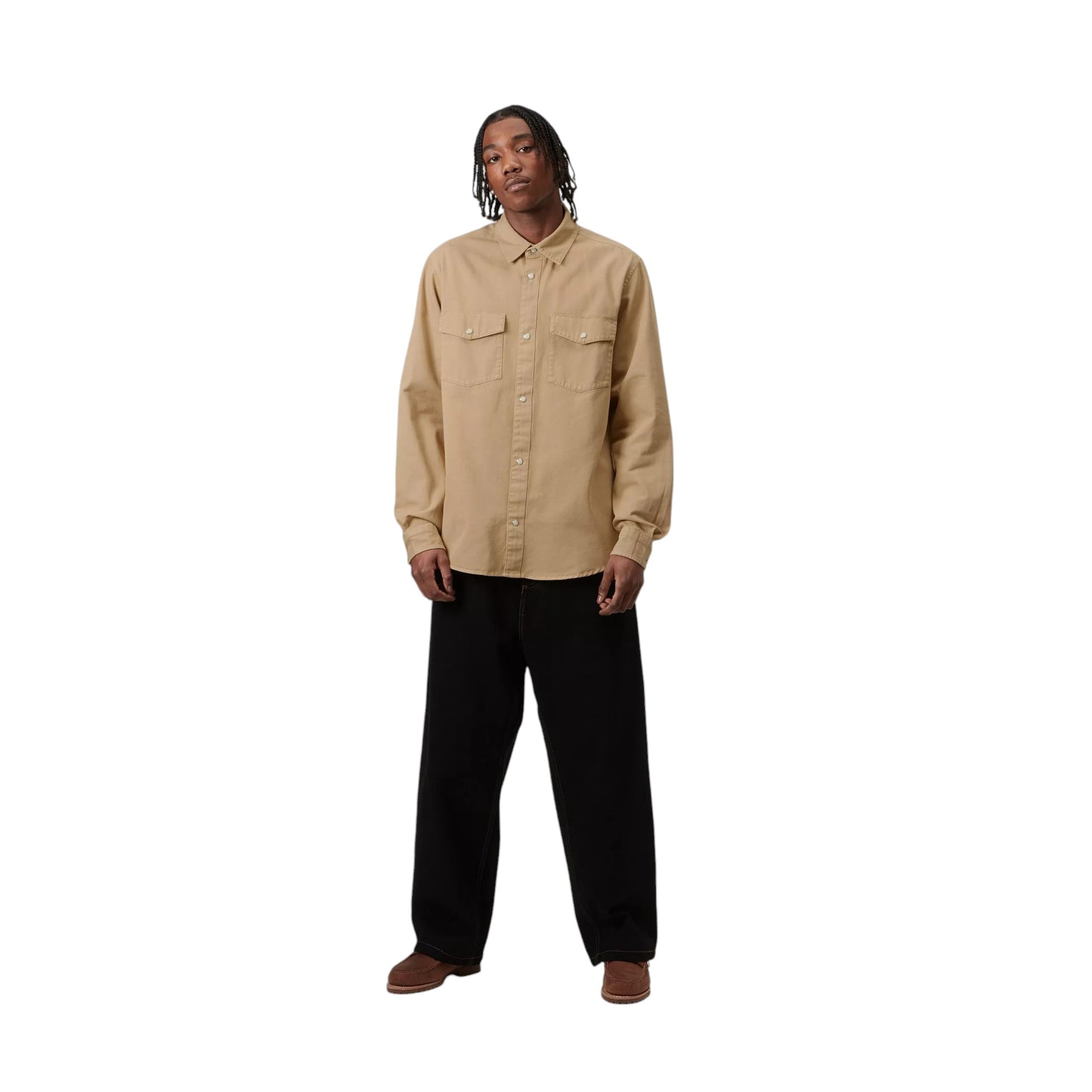 Carhartt Wip L/S Santa Fe Shirt - Dusty