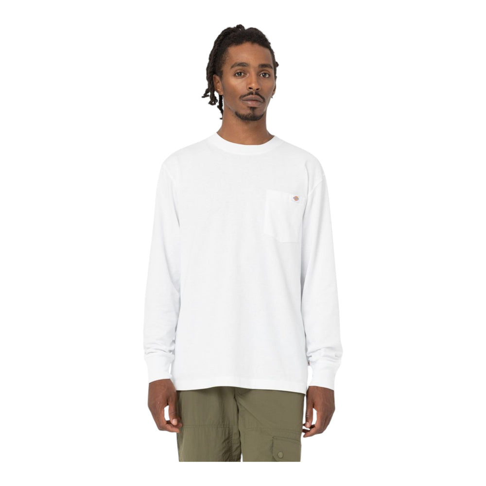 Long Sleeve Dickies Luray Pocket Tee - White - Long Sleeve di Dickies | Francis Concept