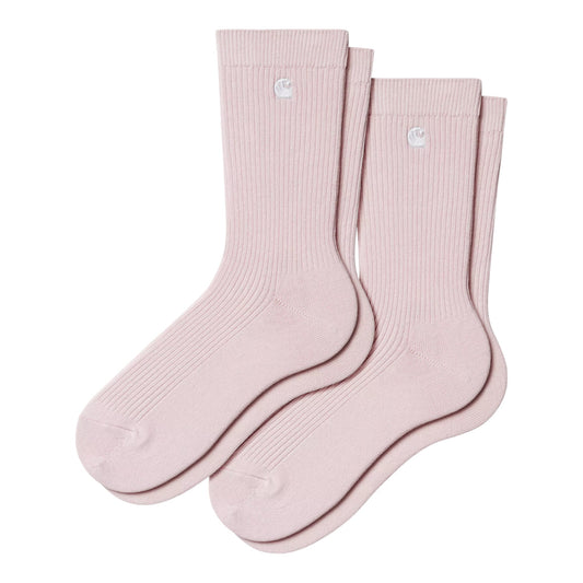 Carhartt Wip Madison Pack Socks - Air Pink / White
