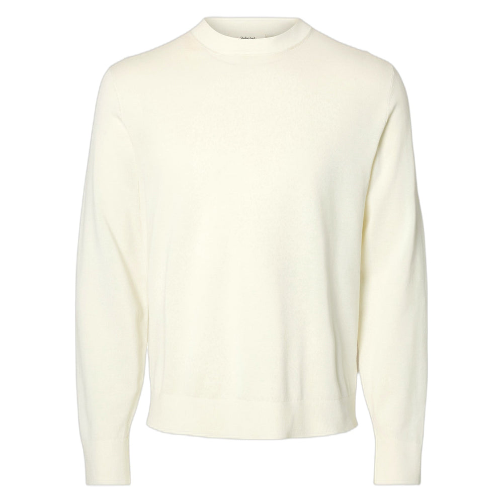 Maglia Selected Homme Torino Ls Knit Crew Neck - Egret-Francis Concept