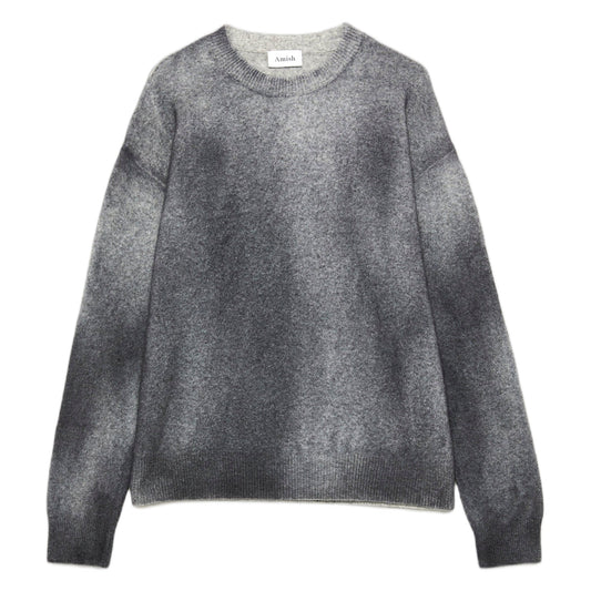 Maglione Amish Crew Neck Over Spray Texture - Grey - Maglieria di Amish | Francis Concept