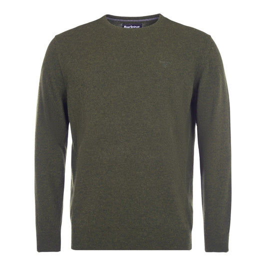 Maglione Barbour Essential L/Wood Crew Neck - Seaaweed - Maglieria di Barbour | Francis Concept