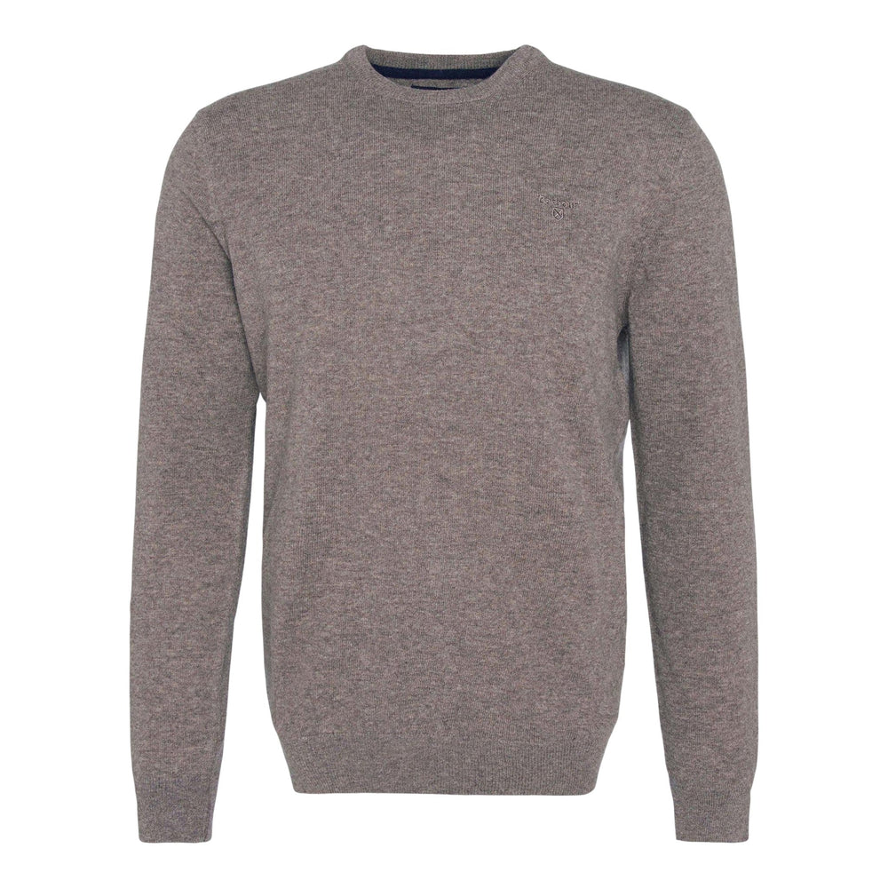 Maglione Barbour Essential L/Wool Crewneck - Dark Stone - Maglieria di Barbour | Francis Concept