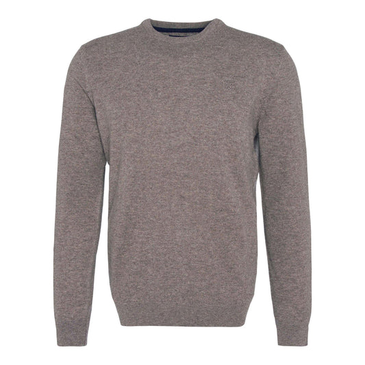 Maglione Barbour Essential L/Wool Crewneck - Dark Stone - Maglieria di Barbour | Francis Concept