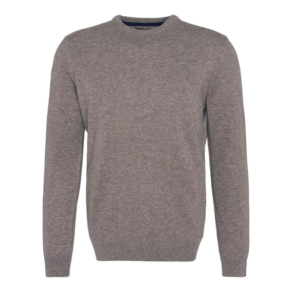 Maglione Barbour Essential L/Wool Crewneck - Dark Stone - Maglieria di Barbour | Francis Concept