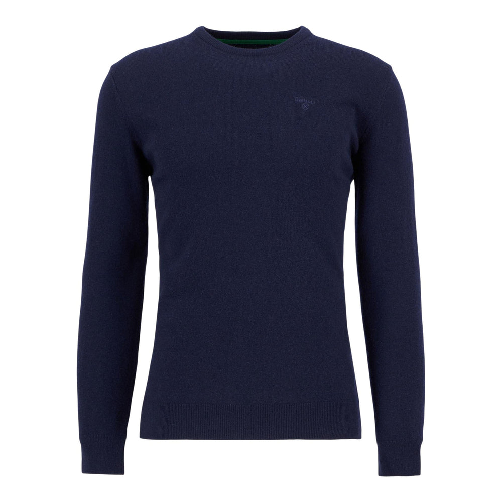 Maglione Barbour Essential L/Wool Crewneck - Navy - Maglieria di Barbour | Francis Concept