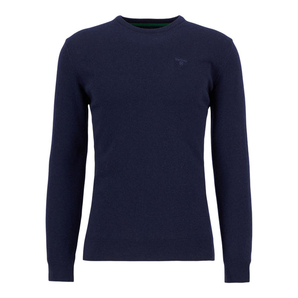 Maglione Barbour Essential L/Wool Crewneck - Navy - Maglieria di Barbour | Francis Concept