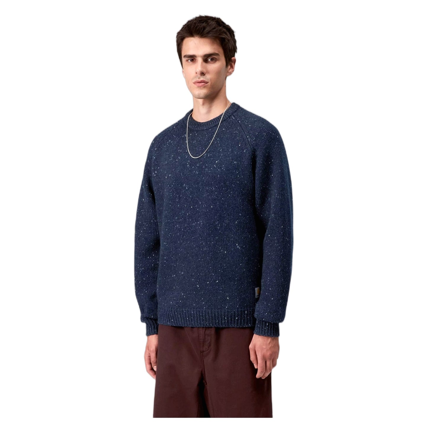 Maglione Carhartt Wip Anglistic Sweater - Speckled Jupiter - Maglieria di Carhartt Wip | Francis Concept