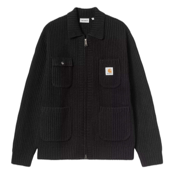 Maglione Carhartt Wip Chore Knit Jacket - Black - Maglieria di Carhartt Wip | Francis Concept