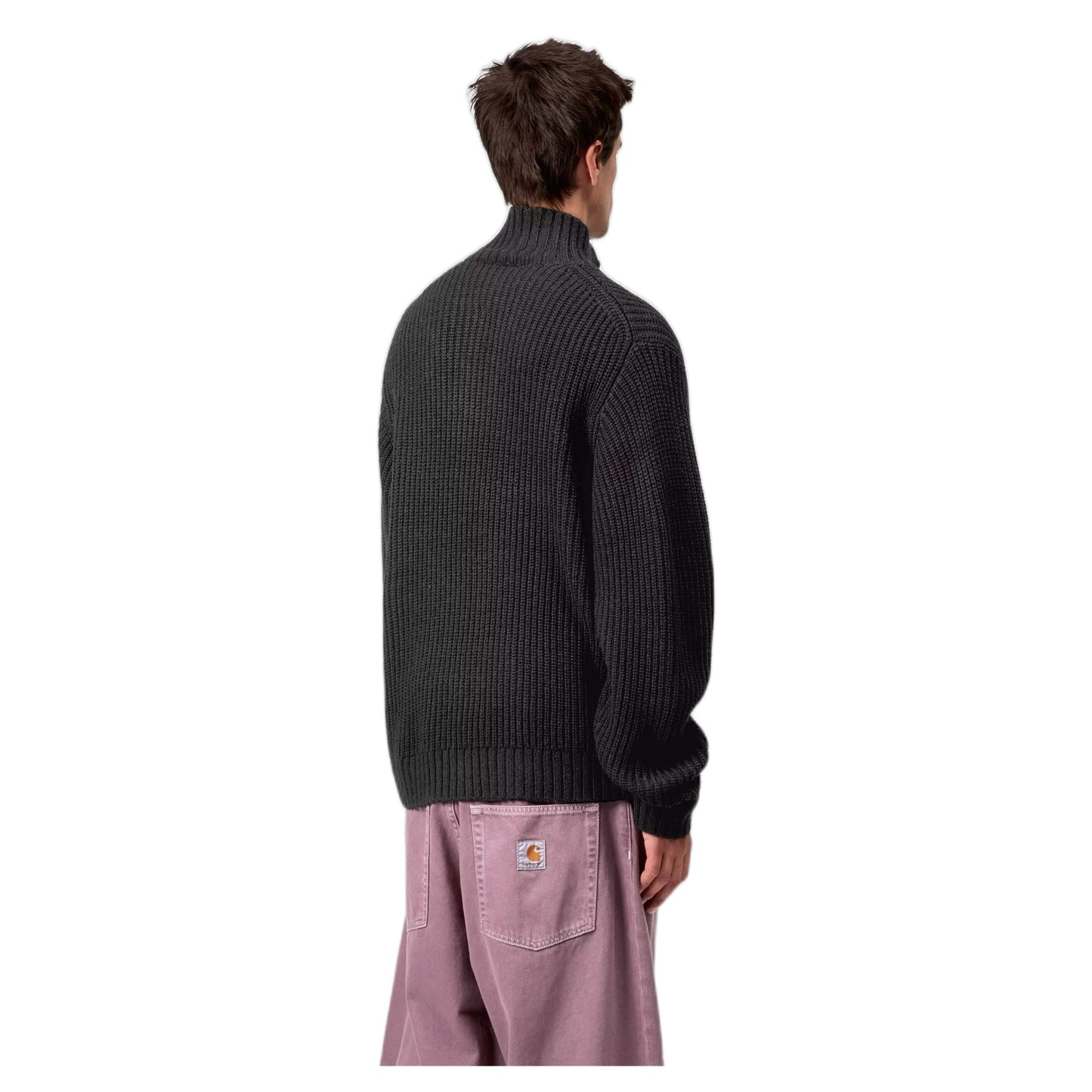 Maglione Carhartt Wip Detroit Half Zip Sweater - Black - Maglieria di Carhartt Wip | Francis Concept