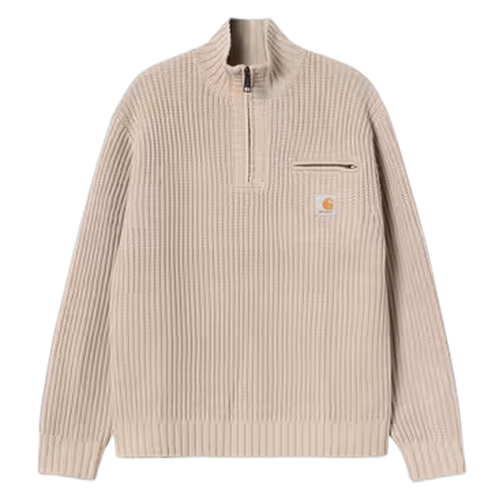 Maglione Carhartt Wip Detroit Half Zip Sweater - Fleur De Sel - Maglieria di Carhartt Wip | Francis Concept