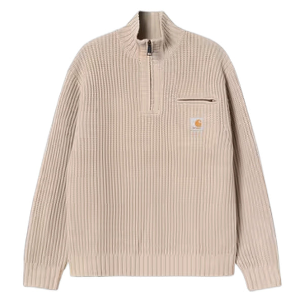 Maglione Carhartt Wip Detroit Half Zip Sweater - Fleur De Sel - Maglieria di Carhartt Wip | Francis Concept