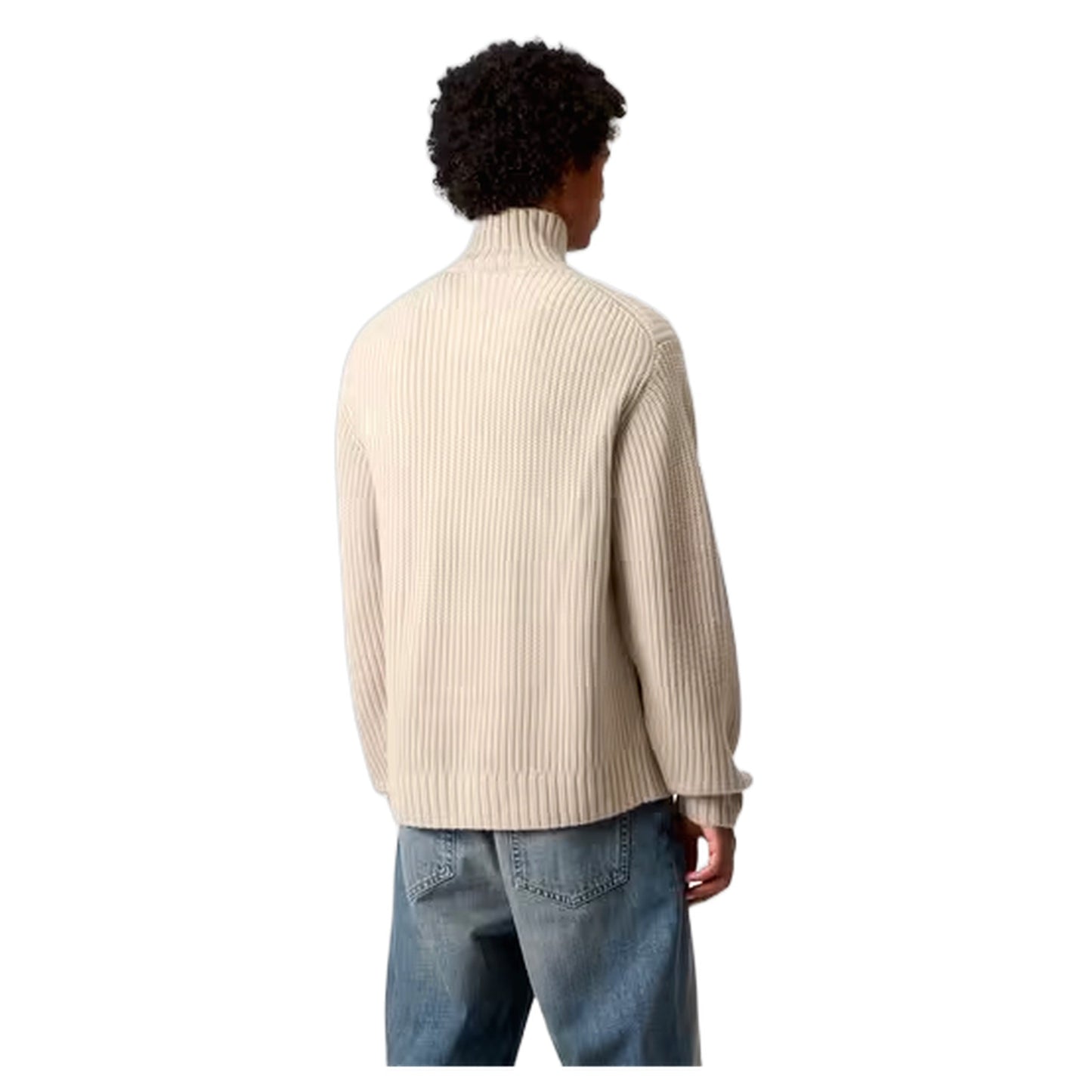 Maglione Carhartt Wip Detroit Half Zip Sweater - Fleur De Sel - Maglieria di Carhartt Wip | Francis Concept