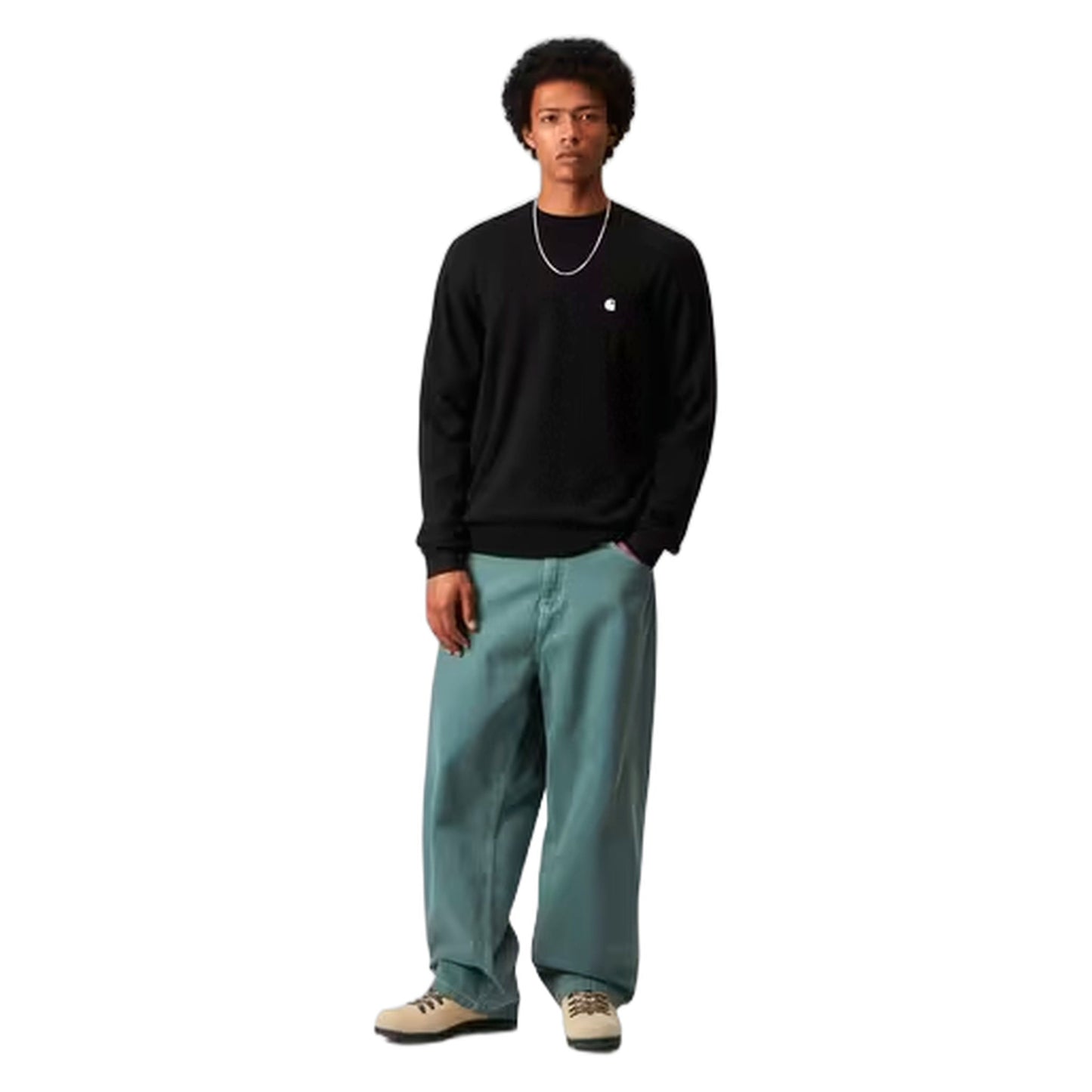 Maglione Carhartt Wip Madison Sweater - Black / Wax - Maglieria di Carhartt Wip | Francis Concept