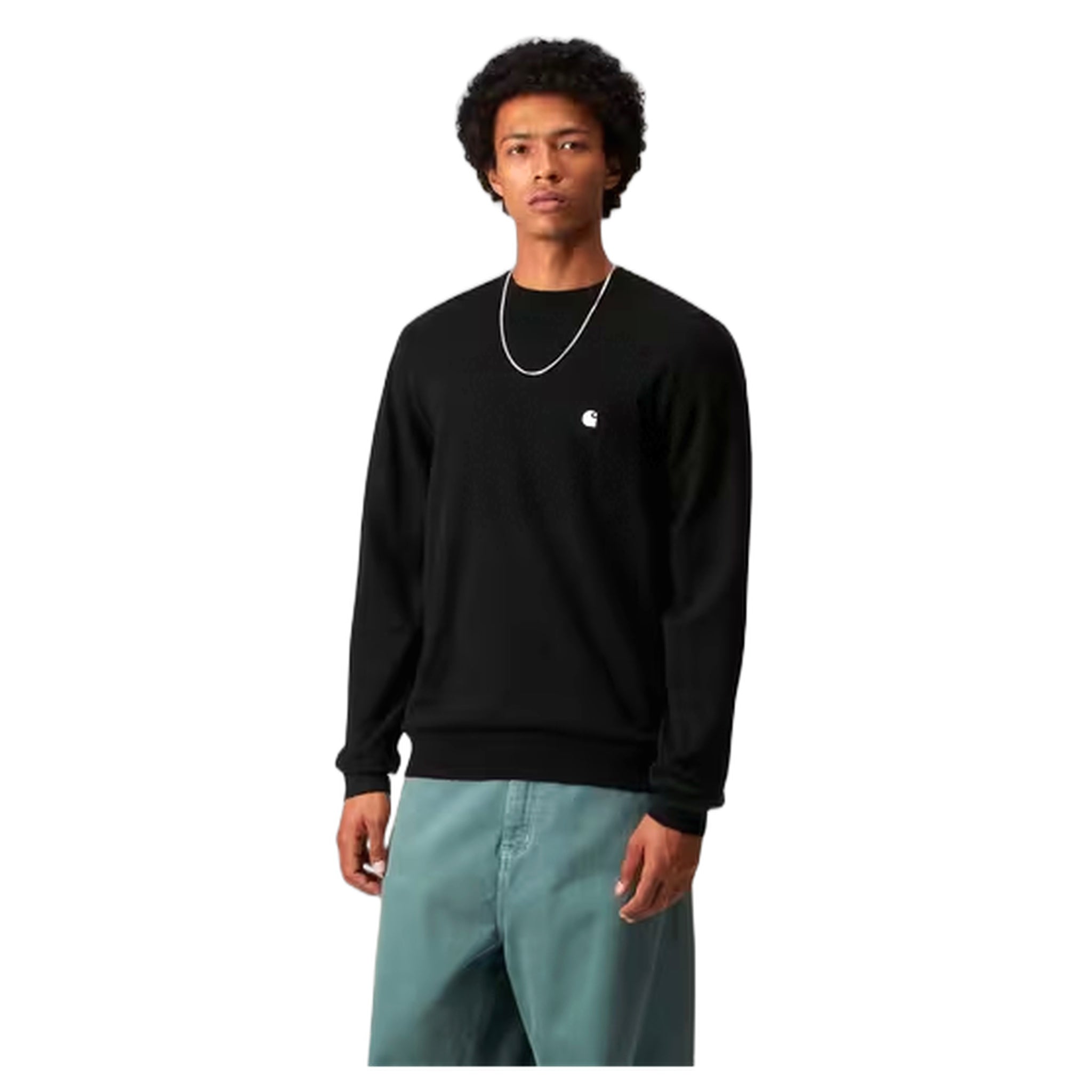 Maglione Carhartt Wip Madison Sweater - Black / Wax - Maglieria di Carhartt Wip | Francis Concept