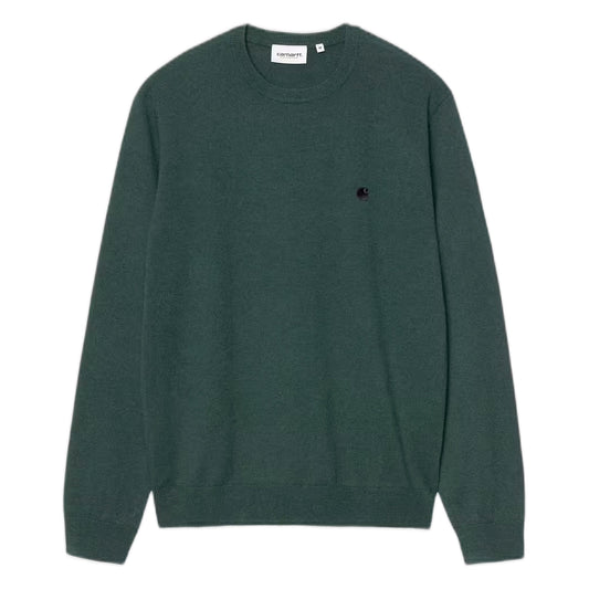 Maglione Carhartt Wip Madison Sweater - Dark Fir / Black - Maglieria di Carhartt Wip | Francis Concept