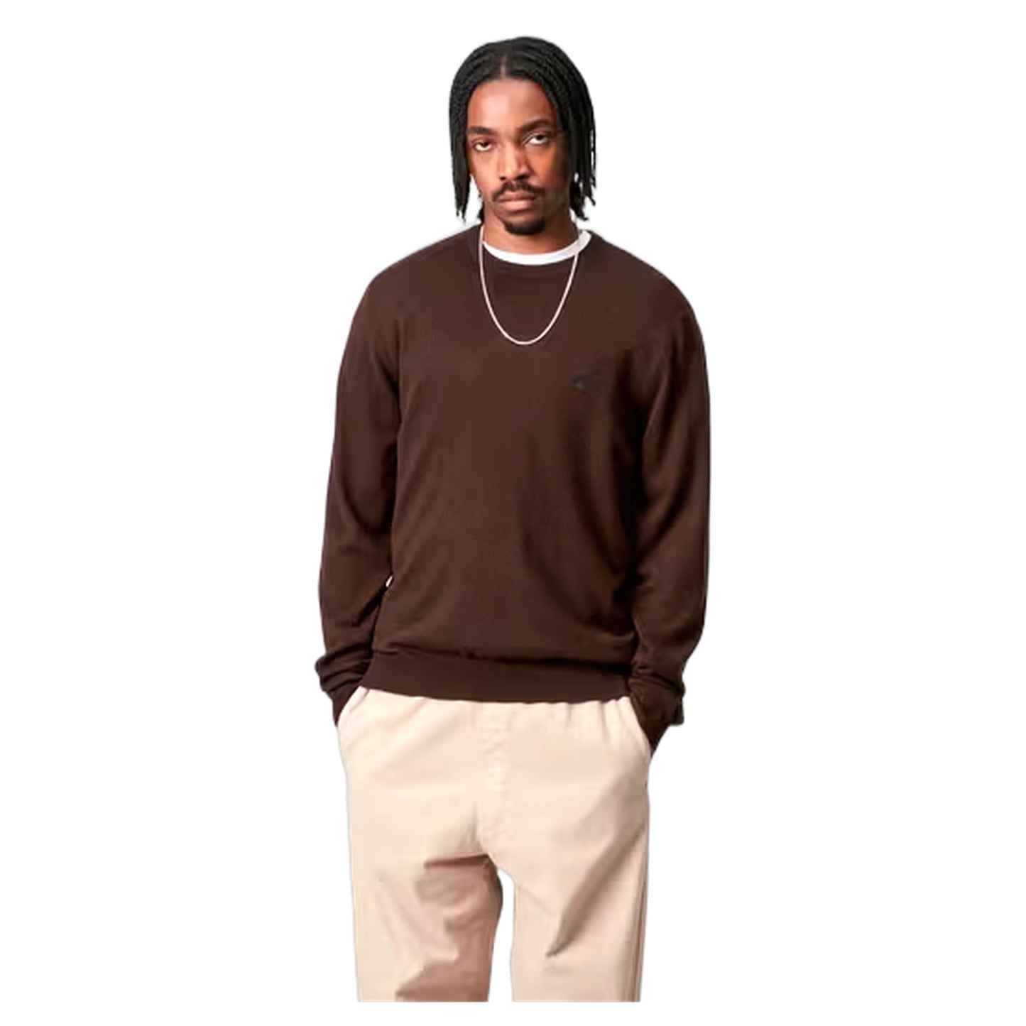 Maglione Carhartt Wip Madison Sweater - Palisander / Black - Maglieria di Carhartt Wip | Francis Concept