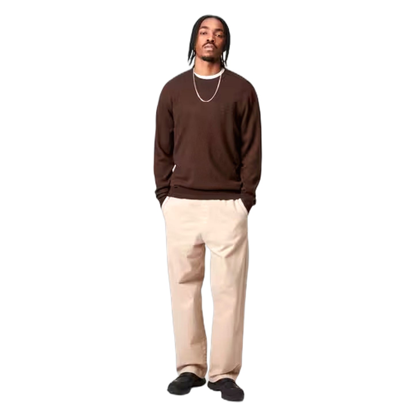 Maglione Carhartt Wip Madison Sweater - Palisander / Black - Maglieria di Carhartt Wip | Francis Concept