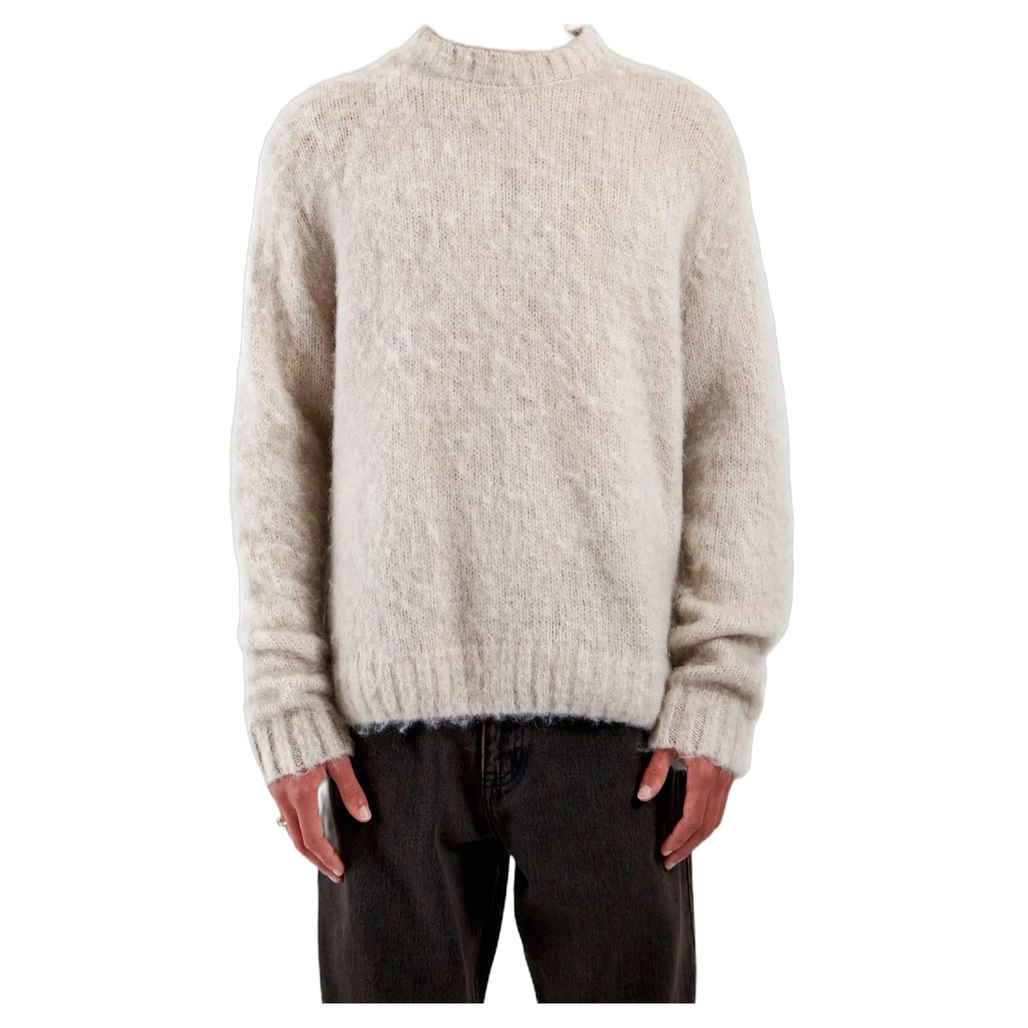 Maglione Dr Denim Mic Sweater - Brushed Silver Lining - Maglieria di Dr.Denim | Francis Concept