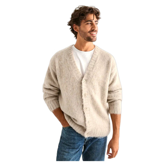 Maglione Dr Denim Tom Cardigan - Brushed Silver Lining - Maglieria di Dr.Denim | Francis Concept