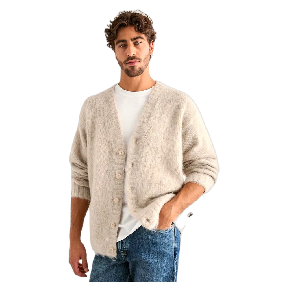 Maglione Dr Denim Tom Cardigan - Brushed Silver Lining - Maglieria di Dr.Denim | Francis Concept