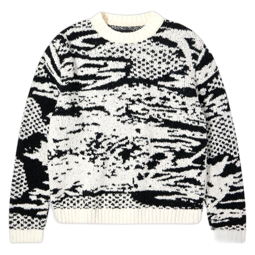 Maglione Edwin Panku Sweater - White/Black - Maglieria di Edwin | Francis Concept