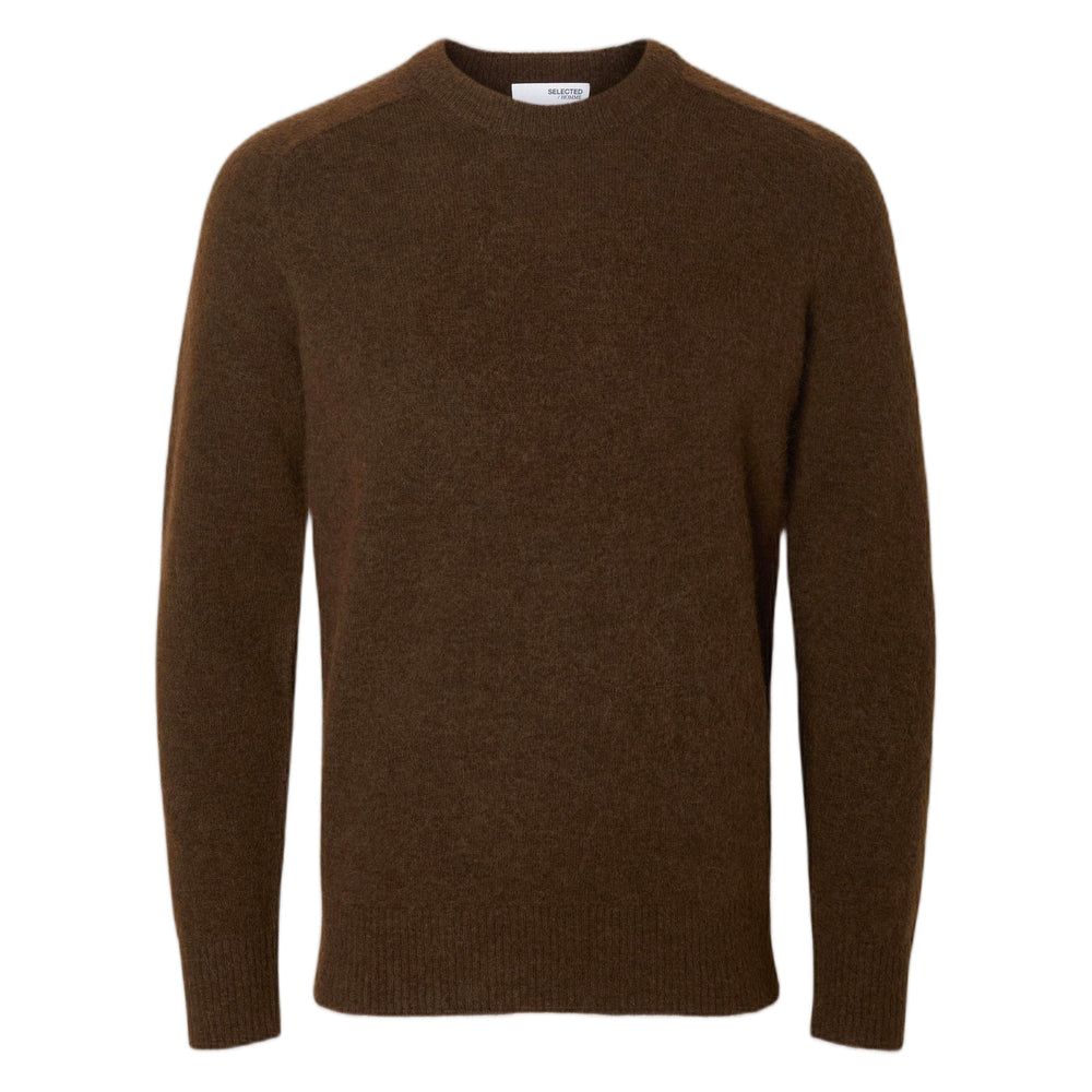 Maglione Girogola Selected Homme Rai Ls Knit Crewneck - Demitasse - Maglioni di Selected | Francis Concept