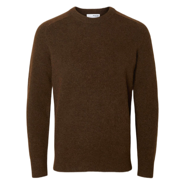 Maglione Girogola Selected Homme Rai Ls Knit Crewneck - Demitasse - Maglioni di Selected | Francis Concept