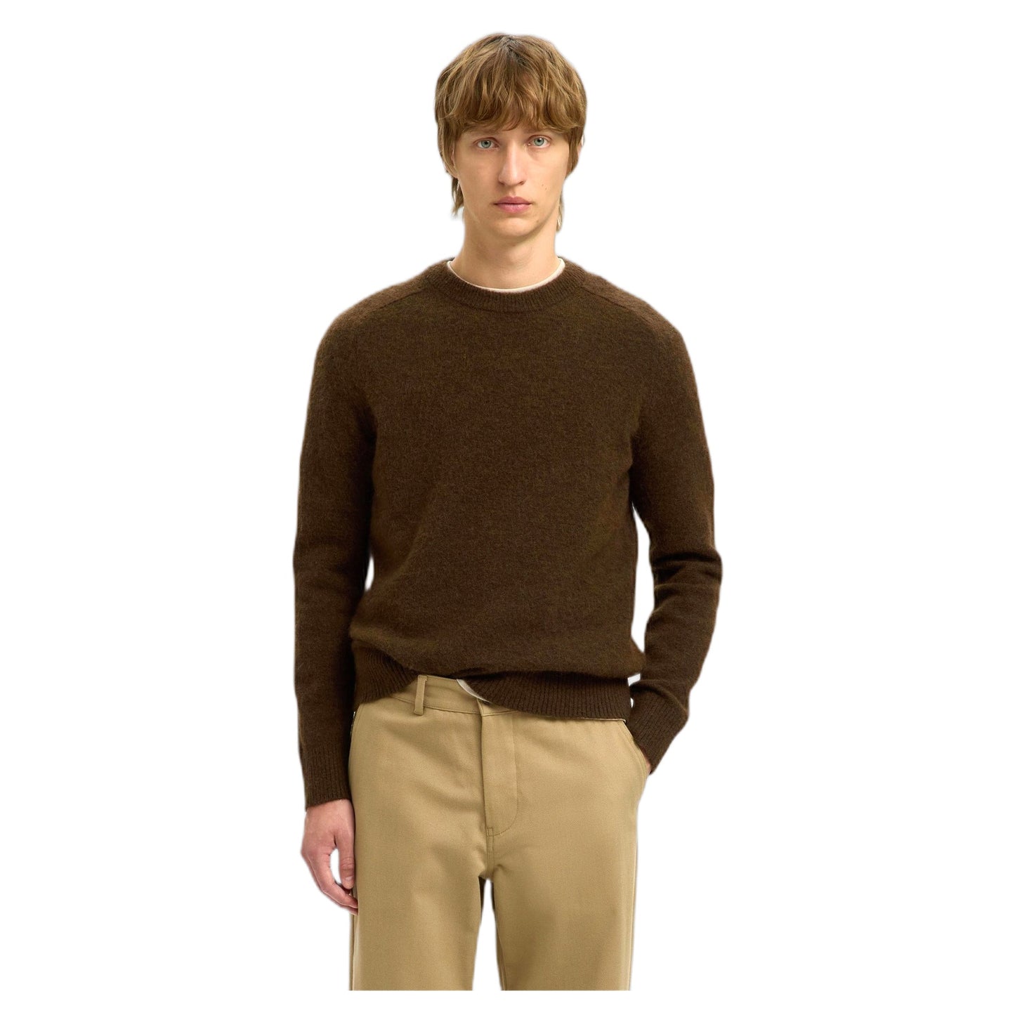 Maglione Girogola Selected Homme Rai Ls Knit Crewneck - Demitasse - Maglioni di Selected | Francis Concept